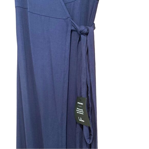 Lulu’s Size Small Garden District Navy Blue Wrap Maxi Dress NWT - Picture 9 of 13